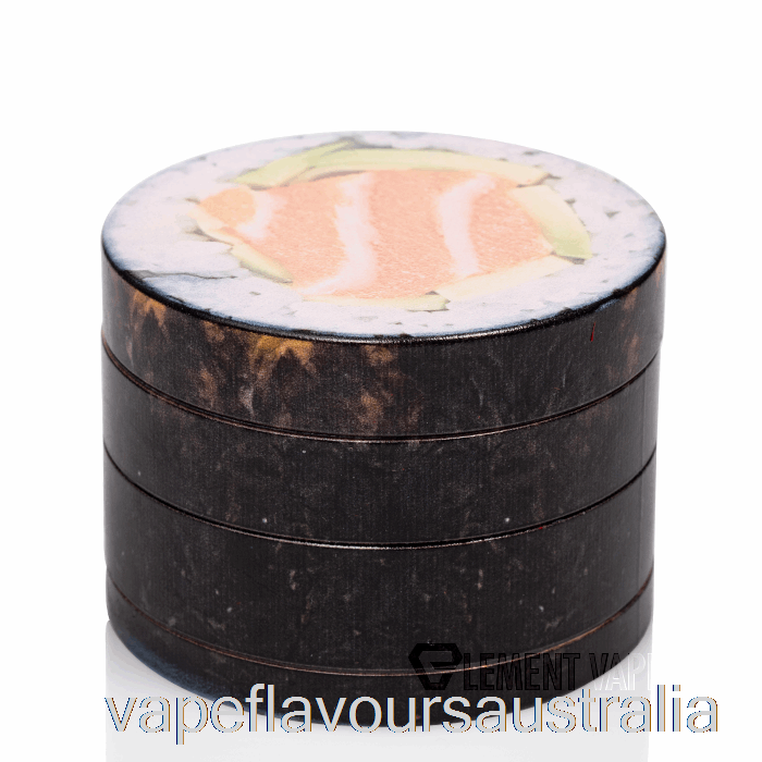 Vape Australia V Syndicate 2.5inch 4-Piece SharpShred Dine-in Grinder Sushi Roll